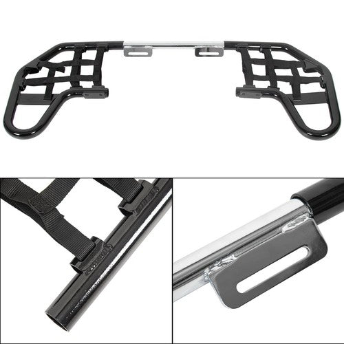 DURAFORCE Aluminum Nerf Bars Black bar Black nets For Honda TRX 250EX 250X Pair set 01-24