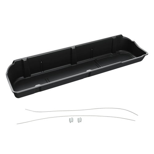 Underseat Storage Box Black For 09-14 Ford F150 Super Crew Cab Without Subwoofer