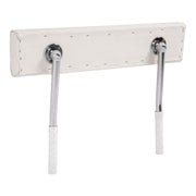 DURAFORCE Seat Backrest W/Folding Arms For Universal Boat Leaning Post White + Silvery