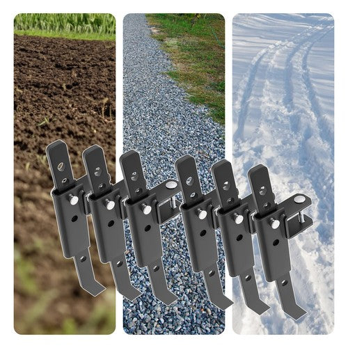 Chisel Plow Implement Scarifier for ATV UTV with 6 Independently Adjustable Chisels