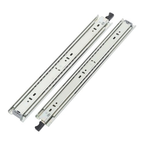 DURAFORCE 1 Pair of 18" Locking Drawer Slides Full Extension & Lock 150 lb Load Capacity