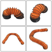 DURAFORCE Steel Portable Blower 180W 900CFM 3450RPM 8 Inch 33ft Ducting Orange