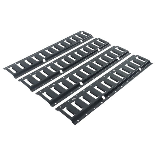 DURAFORCE Bolt-On E Track Kit 4 Pack 2FT Universal Carbon Steel Trailer Cargo Control
