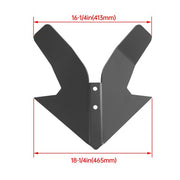 DURAFORCE Steel Black Furrower Plow 18" Cutting Width Middle Buster Blade Subsoiler Tip