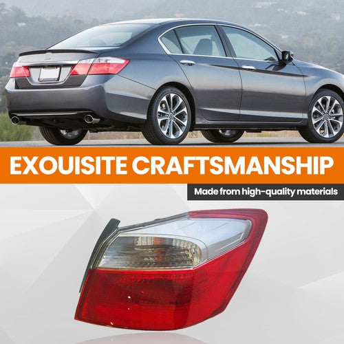 DURAFORCE Outer Tail Light Right Side for 2013-2015 for Honda Accord Sedan EX LX Sport