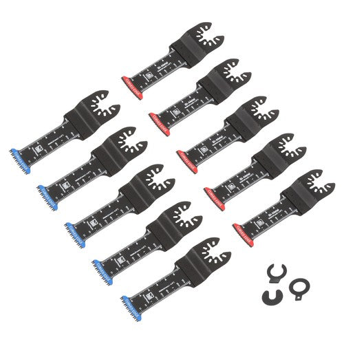 DURAFORCE 10-piece Extra Long Japanese Tooth Oscillating Saw Blades for Wood Plastic
