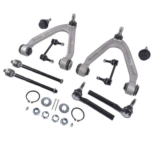DURAFORCE 10Pcs Front Upper Control Arm w/Ball Joint Sway Bars Kit for Hummer H3 2007-2010
