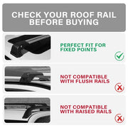 DURAFORCE Roof Rack Cross Bar For Mitsubishi ASX Outlander Sport 2010-2024 Luggage Carrier