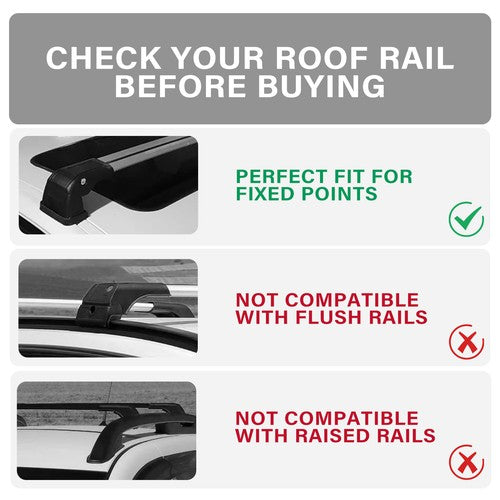DURAFORCE Roof Rack Cross Bar For Mitsubishi ASX Outlander Sport 2010-2024 Luggage Carrier