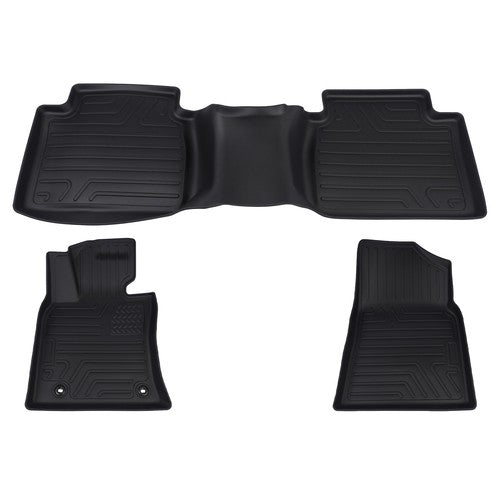 DURAFORCE TPE Floor Mats Liners for Toyota Camry FWD Only 2018-2024 Not Fit Hybrid or AWD
