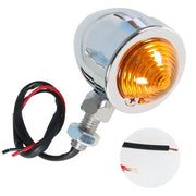 DURAFORCE For Motorcycle Chrome Passing Driving Spot Fog Lamp Turn Signal Light