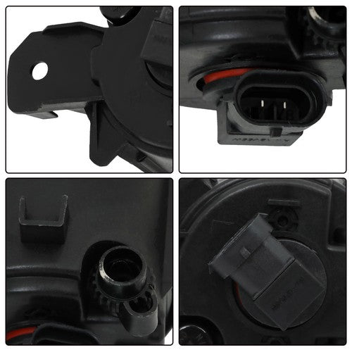 DURAFORCE Set of 2 Clear Lens Fog Light For Nissan Altima 2007-15 LH & RH w/ Bulbs Halogen