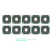 DURAFORCE 10 Pack UCF208-24 Pillow Block Bearing 1 1/2" Bore 4-Bolt Self-Alignment