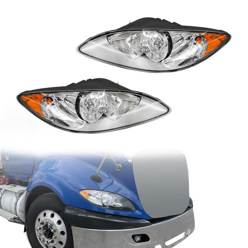 DURAFORCE For International ProStar 3596016C93 3596015C93 Left+Right Headlights Headlamps