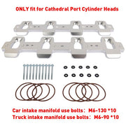 DURAFORCE For 551316 Cathedral Port Cyl Head to Rectangle Port Intake Manifold Adapters