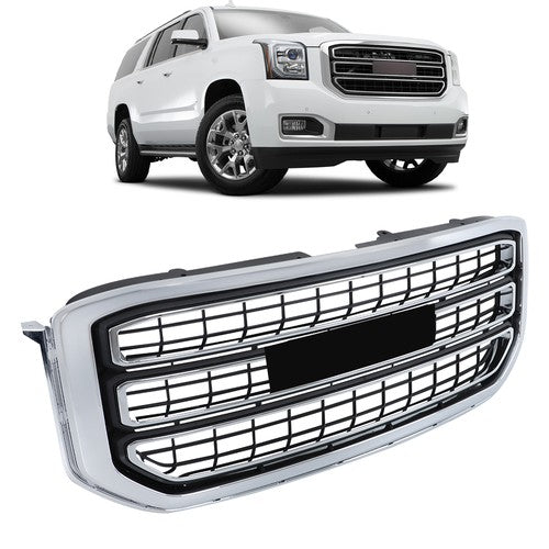 DURAFORCE 22936421 New For GMC Yukon&Yukon XL 2015-2020 Chrome Front Bumper Grille Plastic