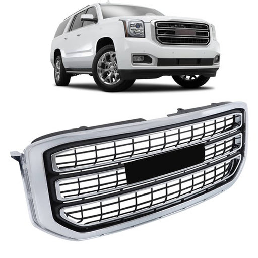DURAFORCE 22936421 New For GMC Yukon&Yukon XL 2015-2020 Chrome Front Bumper Grille Plastic