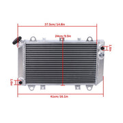 DURAFORCE Aluminum Radiator with cap for Kawasaki Mule 2500 2510 2520 1993-2000 39061-1270