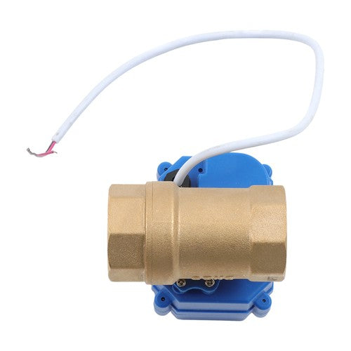DURAFORCE Solid Motorized Ball Valve 1in Standard Port Brass 9-24V NC Auto Return
