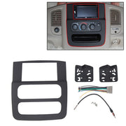 DURAFORCE Double Din Dash Install Bezel Panel Radio Mount Kit Fits 2002 03 04 05 Dodge Ram