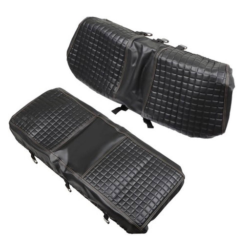 DURAFORCE Black Rear Seat Cover Kit Golf Carts For Club Car/E-Z-Go/Yamaha Universal Size