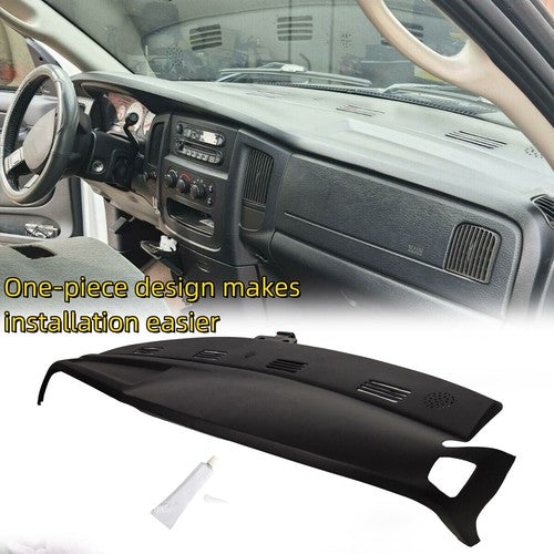 DURAFORCE One Piece Molded Dash Cover for 02-05 Dodge Ram 1500 2500 3500 Textured Black