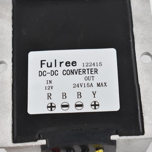 DURAFORCE 12V Step Up to 24V DC/DC Car Voltage Converter 15A 360W Power Supply Waterproof
