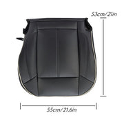 DURAFORCE NEW Black Leather For Hummer H3 2006-2010 Driver&passenger Bottom Seat Cover