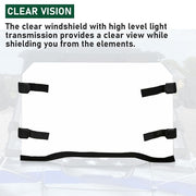 DURAFORCE For Polaris RZR 900 S 1000 XP Turbo 4 2014-2021 Full Clear Windshield UTV Front