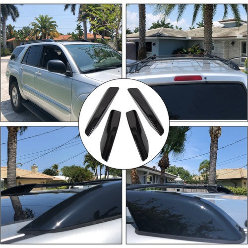 For Toyota 4Runner N210 2003-2009 Roof Rack Rail End Cover Shell Cap 4pcs