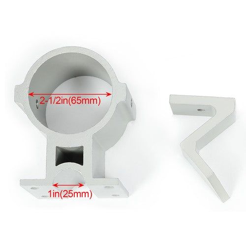 Gray Flag And Wind Sock Pole Mount 1 Inch Ladder For Starlink Pole RV Ladder