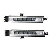 DURAFORCE Front Upper Lower Grille LED Fog Lights Set for 2016 2017 for Honda Accord