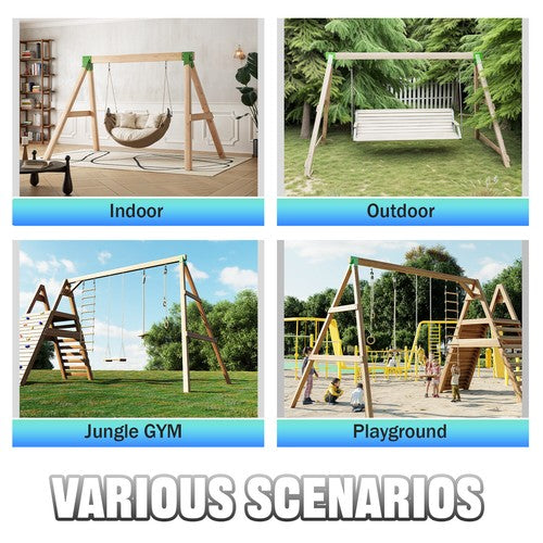 1 2 3 A Frame For Swing Set With All Hardware 2 Brackets
