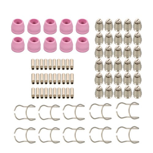 DURAFORCE Plasma Cutter Torch Consumables KIT TIPS CUT50 60Amp 80pcs SG-55 AG-60 WSD-60