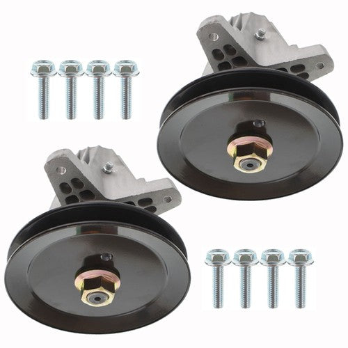 DURAFORCE For Troy Bilt MTD 918-06991 618-06991 2Pcs Spindle Assembly W/Pulley Bolt