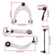 DURAFORCE Front Control Arms& Ball Joint Assembly Sway Bar Link 10x For BMW 528i 535d 535i
