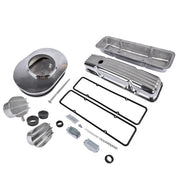 DURAFORCE Polished Valve Cover Breather PCV Valve Air Cleaner For 58-86 SBC Chevy 350 400
