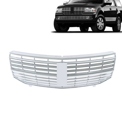 DURAFORCE Compatible For Lincoln Navigator 2007-2013 2014 Bumper Grille Front Upper Chrome