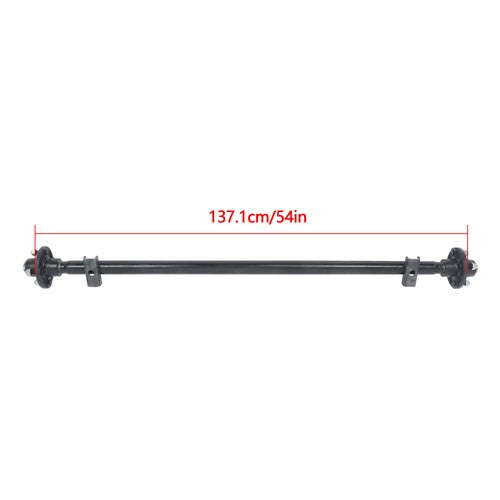 DURAFORCE 2K 2000lbs Trailer Axle 4 lug-4' 54' HF w/ U-Bolt Kit For trailers RVs trucks