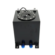 DURAFORCE Drifting Fuel Cell Gas Tank+level Sender Black Coated Aluminum Racing 2.5 Gallon