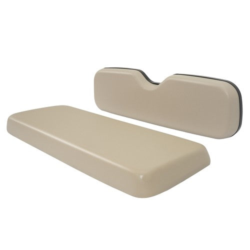 DURAFORCE Golf Cart Rear Seat Bottom Cushion + Backrest For EZGO RXV Medalist TXT | Tan
