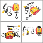 DURAFORCE 1100lbs 500kg 2in1 Portable Electric Hoist Winch Wire & Wireless Remote Control