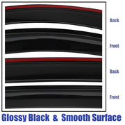 DURAFORCE Overlay Fit 2003-2007 Honda Accord Sedan Window Trim Visors Rain Guard Deflector