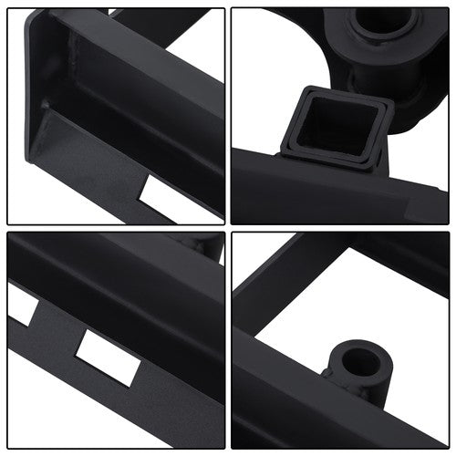 DURAFORCE 2500lb Wolfequip Pallet Fork Skid Steer Frame Receiver Hitch & Hay Spear Sleeves