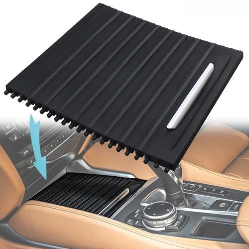 DURAFORCE For BMW F15-16 X5-6 14-18 Center Console Cup Holder Tray Roller Blind Cover