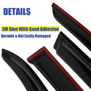DURAFORCE Window Trim Visors Rain Guard Deflector for 2003-2007 for Honda Accord Sedan