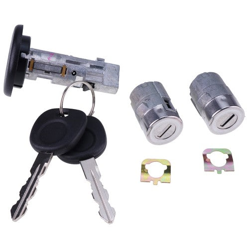 DURAFORCE 706797 706592 Ignition Switch Door Lock Cylinder for Chevy GMC Silverado 2002