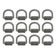 DURAFORCE Heavy Duty 3/8" Weld-On D Rings 5000 lbs MBS 12 Pack for Trailers & ATVs