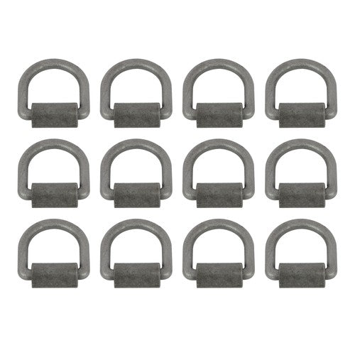 DURAFORCE Heavy Duty 3/8" Weld-On D Rings 5000 lbs MBS 12 Pack for Trailers & ATVs