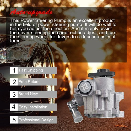 DURAFORCE Power Steering Pump Fit For BMW 330I 330XI 325CI 325XI 330CI 2.5L 3.0L 2001-2005